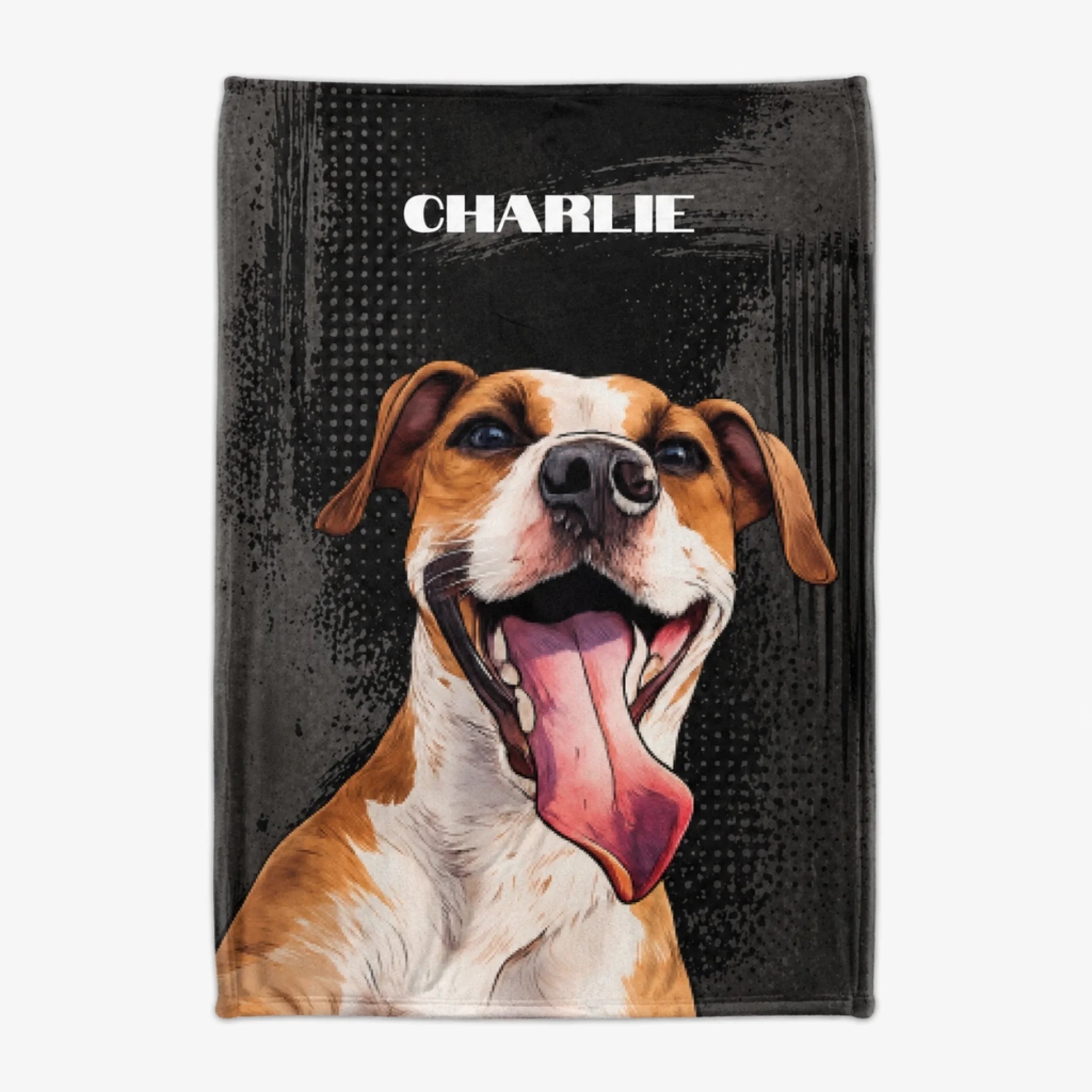 Pet Pop Art Blanket – white background product shot