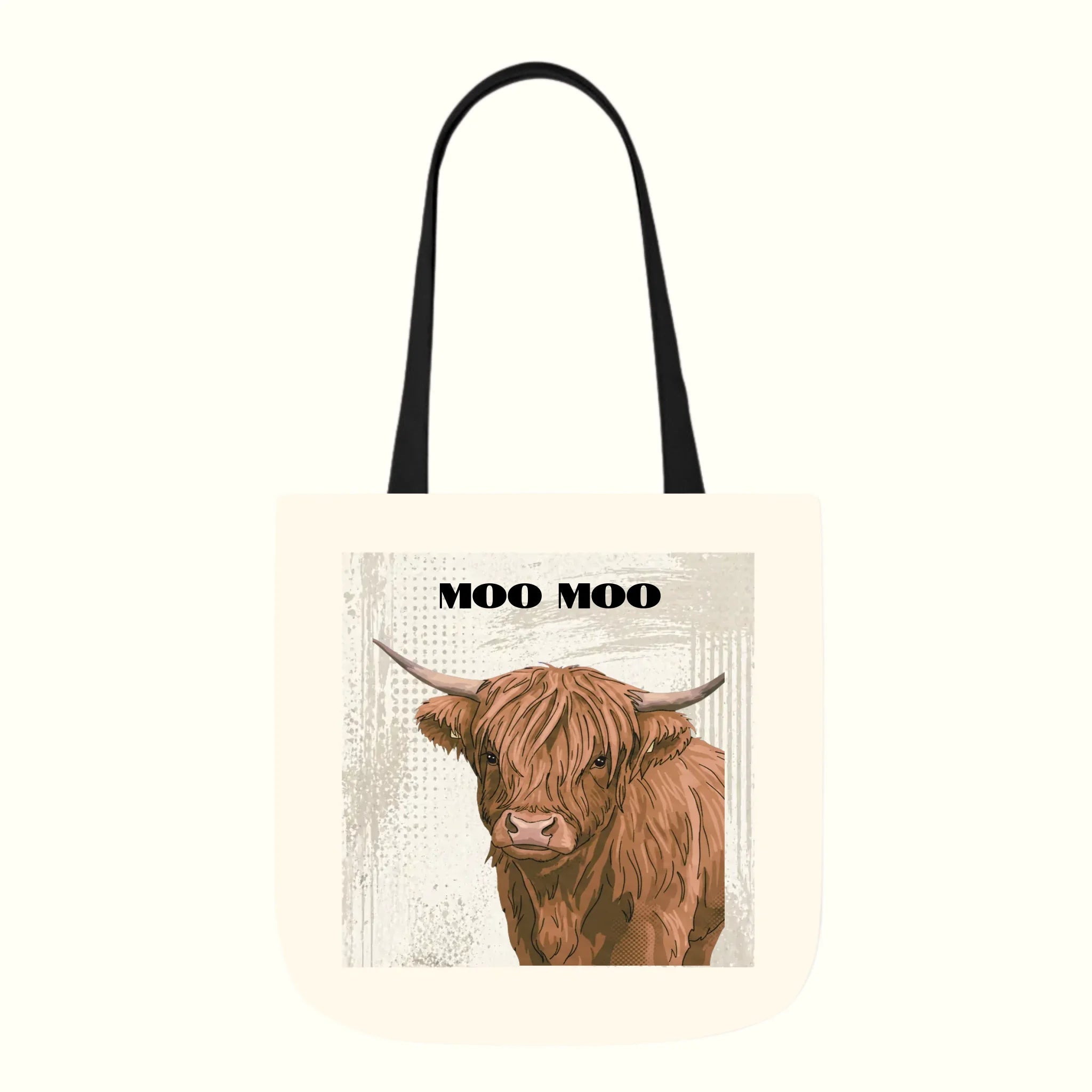 Pop Art Canvas Tote – personalised pet portrait tote bag in beige