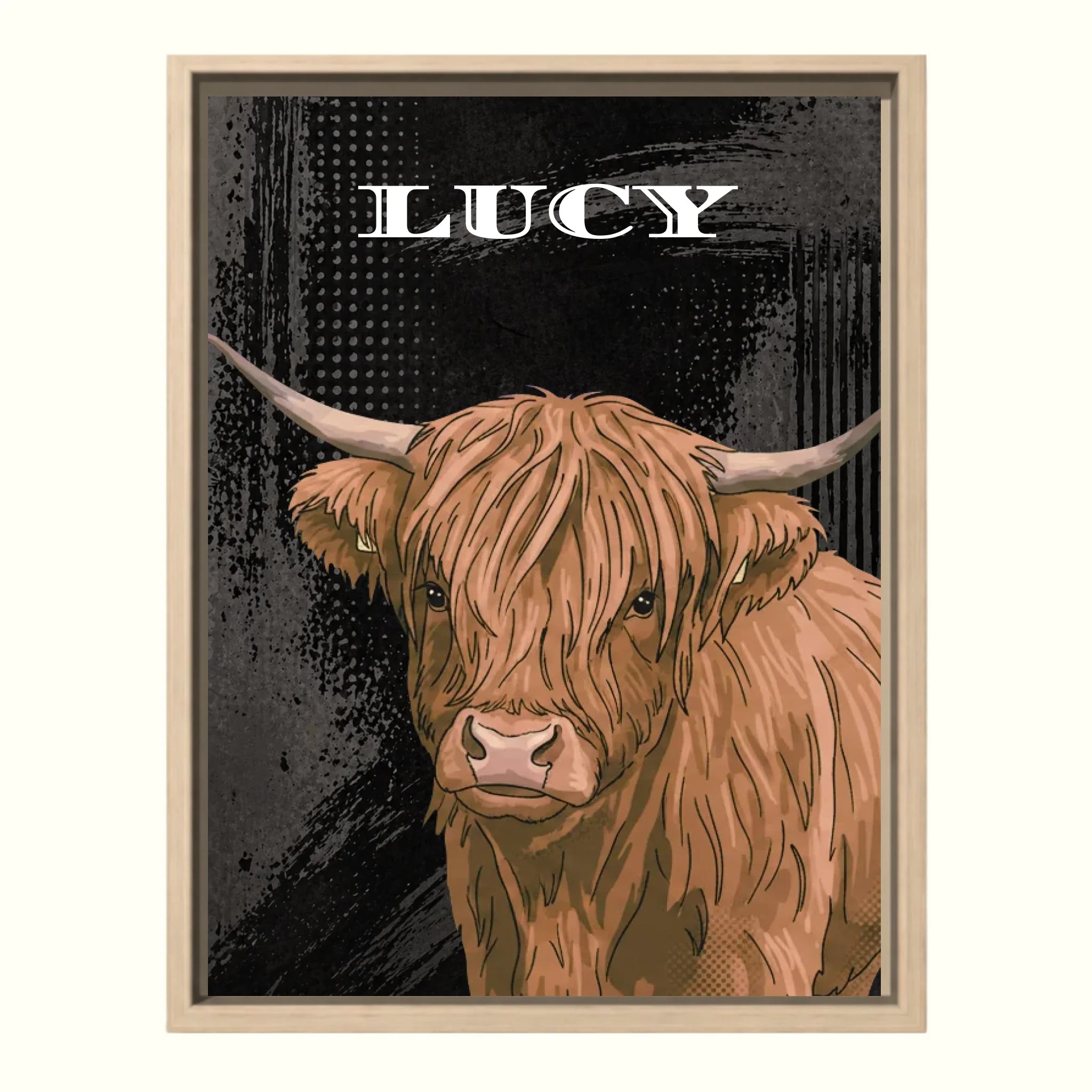 Natural Canvas Pet Pop Art