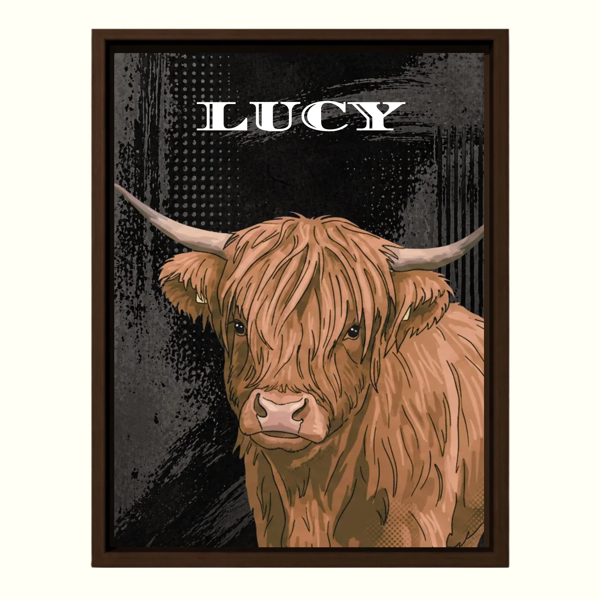Espresso Canvas Pet Pop Art