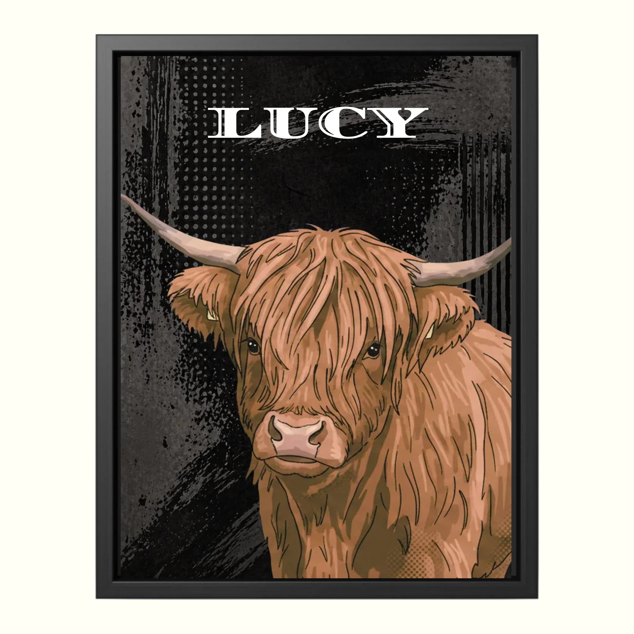 Espresso Canvas Pet Pop Art