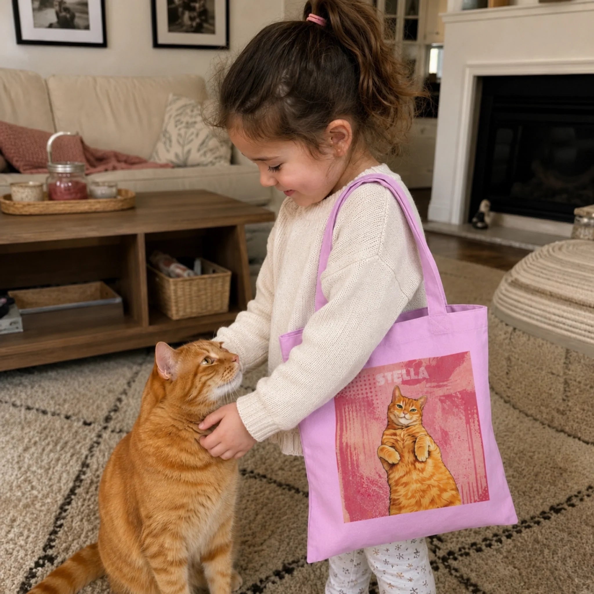 Girl with Pet Tote