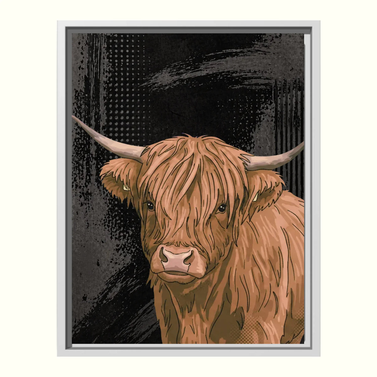 White Canvas Pet Pop Art