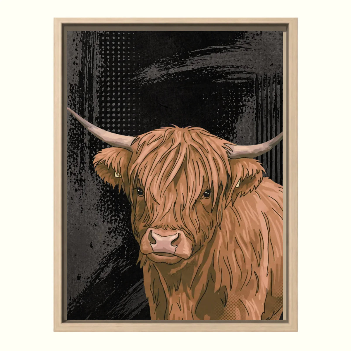 Natural Canvas Pet Pop Art
