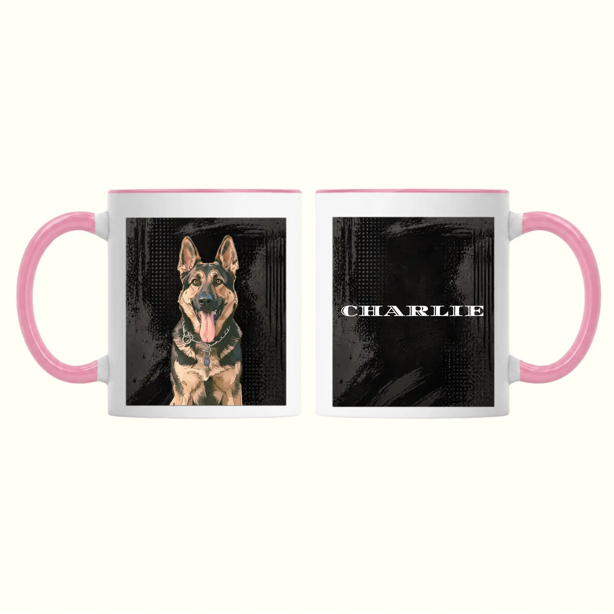 Pink Pop Art Pet Mug